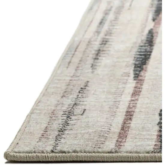 4' Ivory Round Ombre Tufted Handmade Area Rug Photo 4