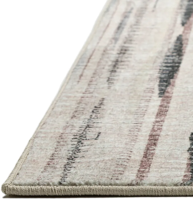 4' Ivory Round Ombre Tufted Handmade Area Rug Photo 3