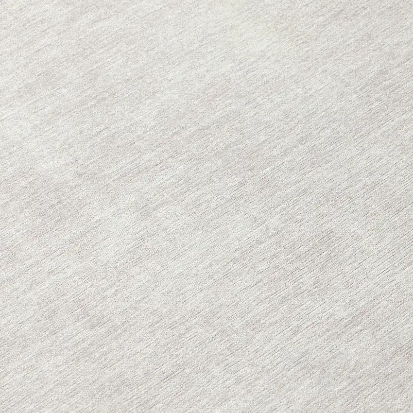 8' Ivory Round Washable Indoor Outdoor Area Rug Photo 9