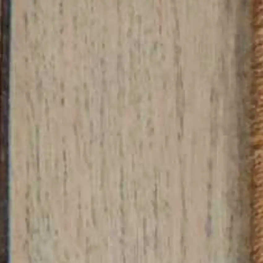 8' Ivory Tan And Red Floral Non Skid Runner Rug Photo 4