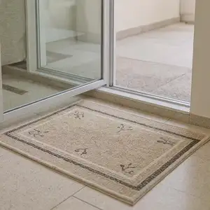 Photo of 6' Ivory Wool Geometric Hand Woven Runner Rug