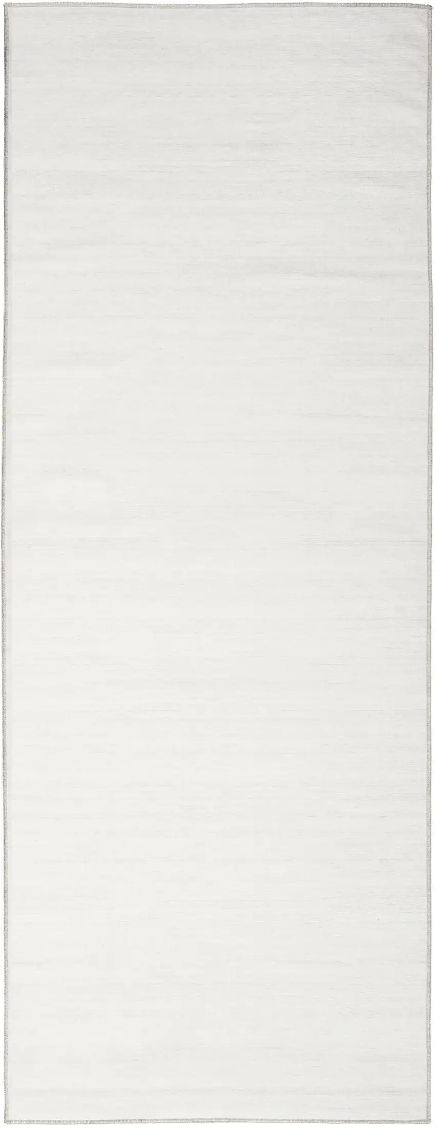 10' Ivory and Gray Abstract Washable Runner Rug Photo 2