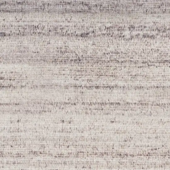 10' Ivory and Light Brown Abstract Washable Runner Rug Photo 5