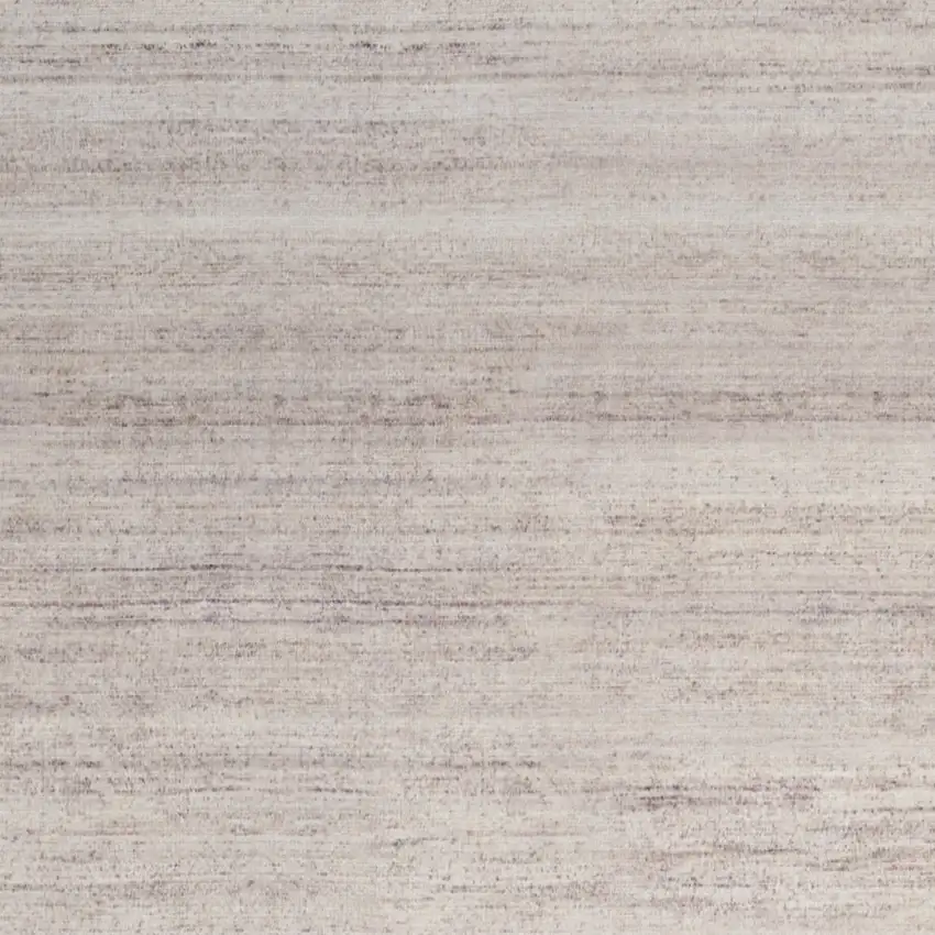 10' Ivory and Light Brown Abstract Washable Runner Rug Photo 4