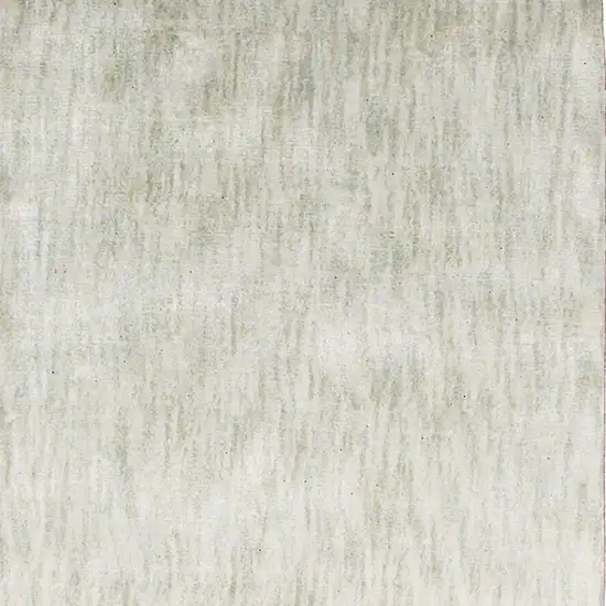 8' Ivory and Silver Chevron Hand Woven Runner Rug Photo 6