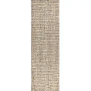 Photo of 12' Jute Handmade Runner Rug