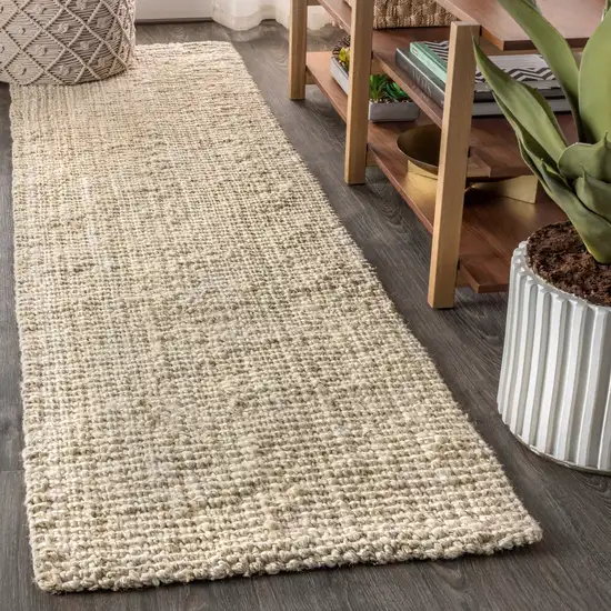 12' Jute Handmade Runner Rug Photo 4