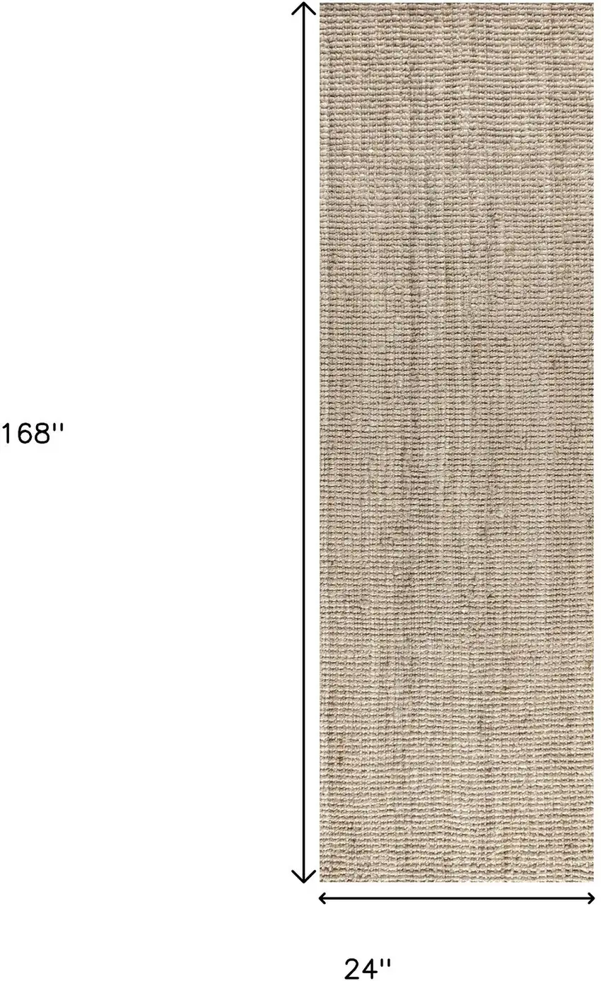14' Jute Handmade Runner Rug Photo 8