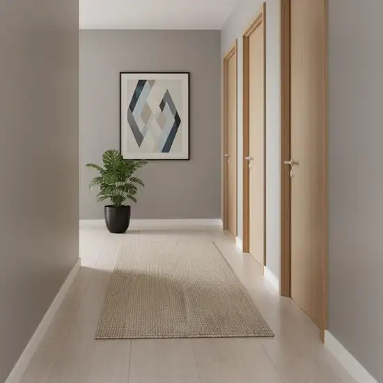 16' Jute Handmade Runner Rug Photo 2