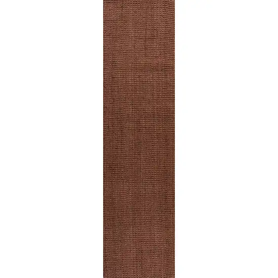 8' Jute Handmade Runner Rug Photo 2