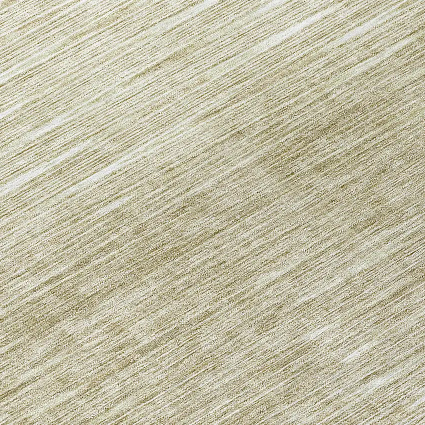 8' Khaki And Beige Round Abstract Washable Indoor Outdoor Area Rug Photo 8
