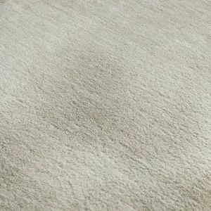 Photo of 8' Khaki And Ivory Geometric Washable Area Rug With UV Protection