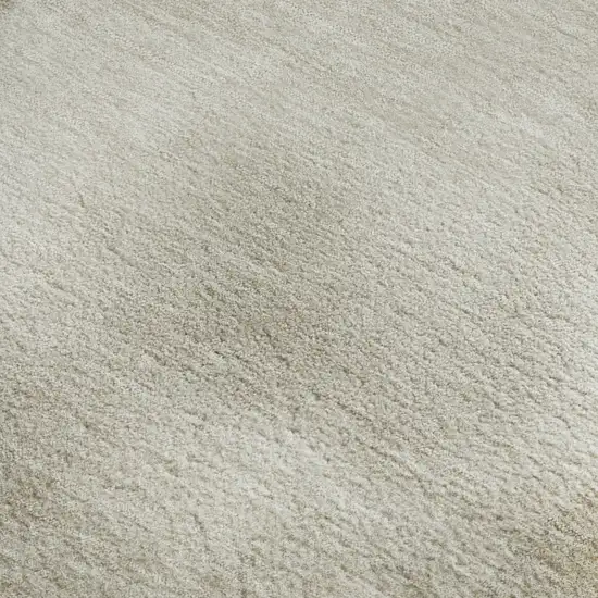 8' Khaki And Ivory Geometric Washable Area Rug With UV Protection Photo 2