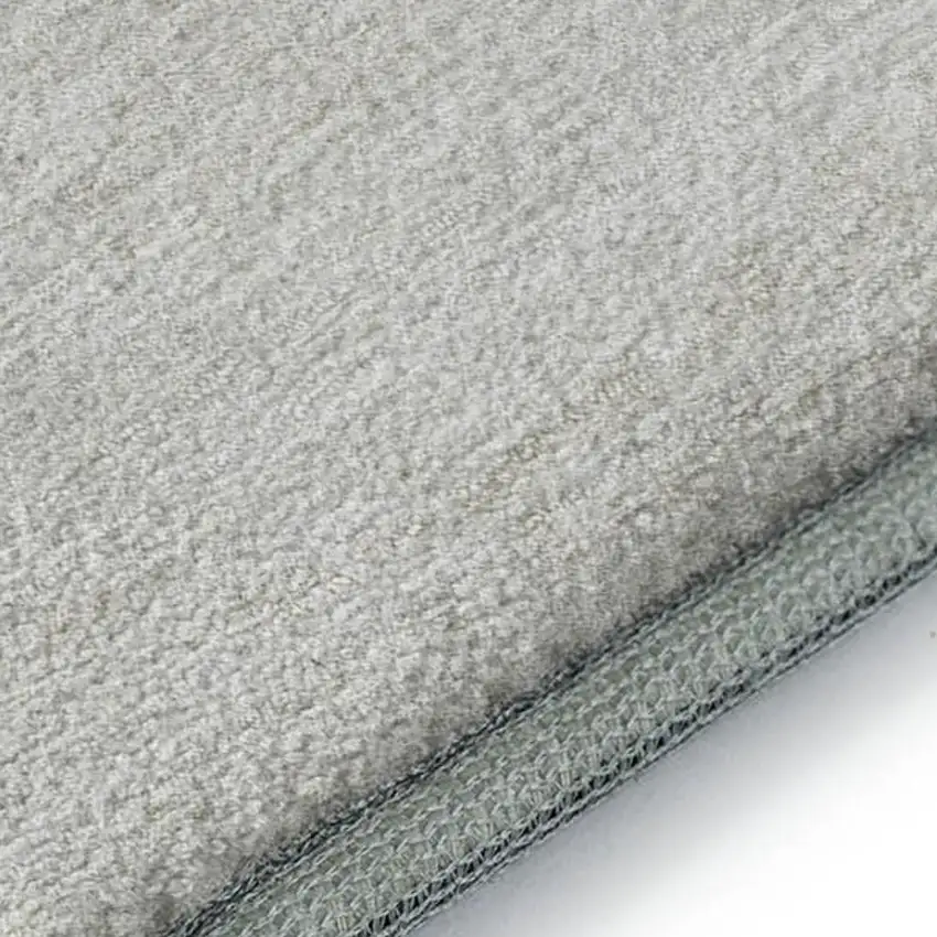 8' Khaki And Ivory Geometric Washable Round Rug With UV Protection Photo 1