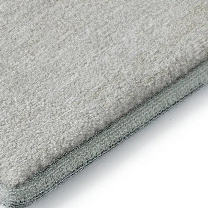 8' Khaki And Ivory Geometric Washable Round Rug With UV Protection Photo 4