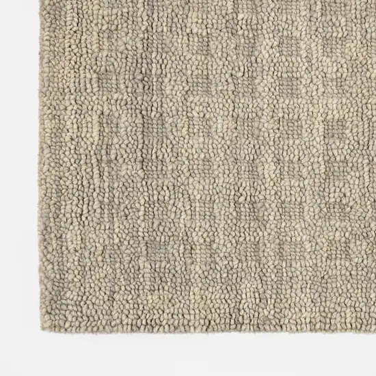 8' Latte Wool Runner Rug Photo 8