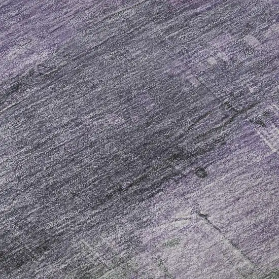 8' Lavender And Green Abstract Washable Area Rug With UV Protection Photo 9