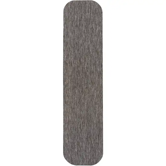 8' Light Brown Indoor Outdoor Runner Rug Photo 1