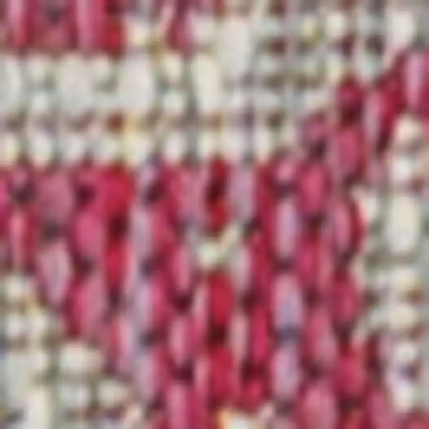 8' Light Gray And Fuchsia Medallion Indoor Outdoor Runner Rug Photo 2