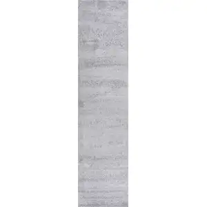 Photo of 10' Light Gray Runner Rug