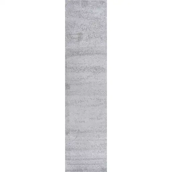 10' Light Gray Runner Rug Photo 1