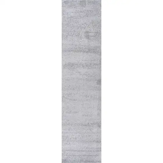 8' Light Gray Runner Rug Photo 3