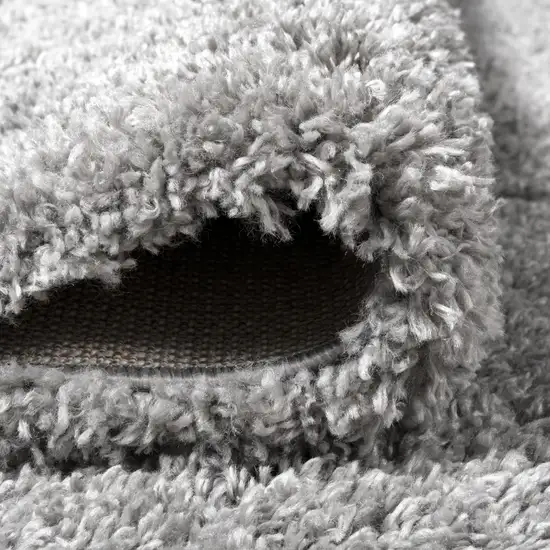 10' Light Gray Runner Rug Photo 8