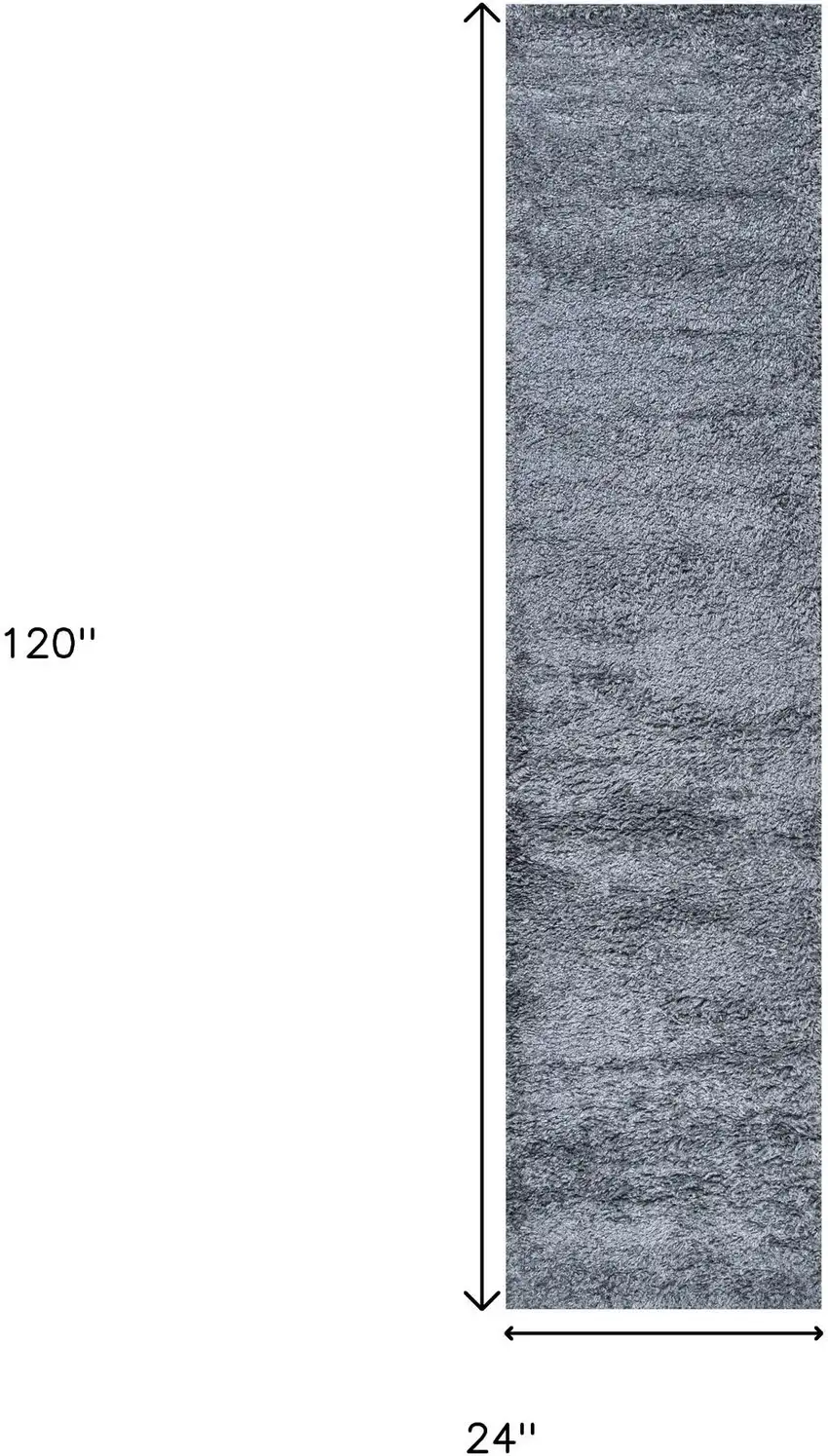 10' Light Gray Runner Rug Photo 9