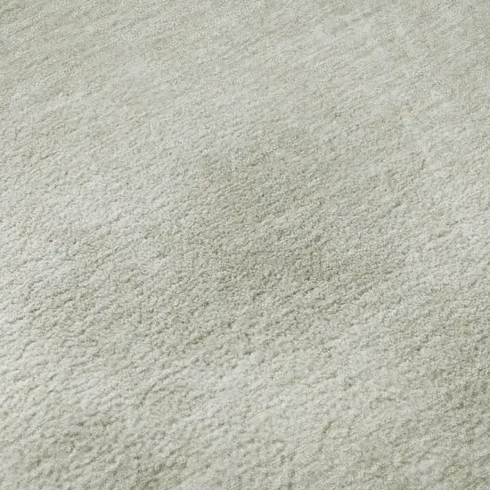 8' Linen Ivory And Beige Geometric Washable Round Rug With UV Protection Photo 9