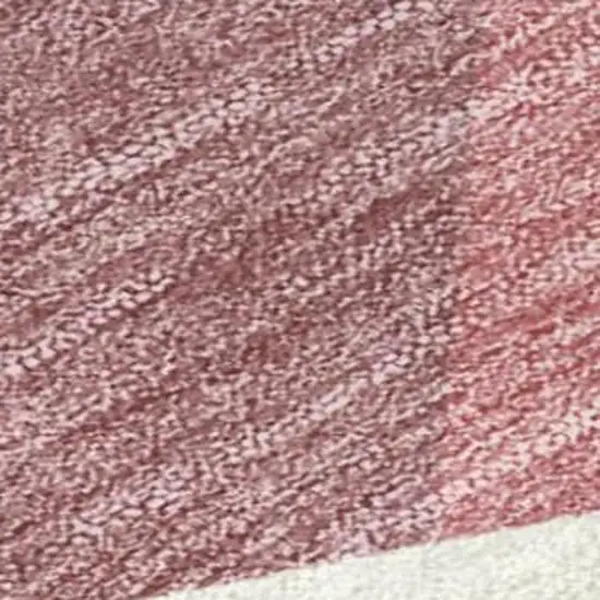 8' Mauve And Pink Round Geometric Washable Indoor Outdoor Area Rug Photo 1