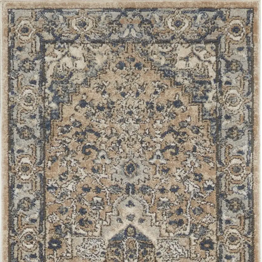 10' Medallion Power Loom Runner Rug Photo 9