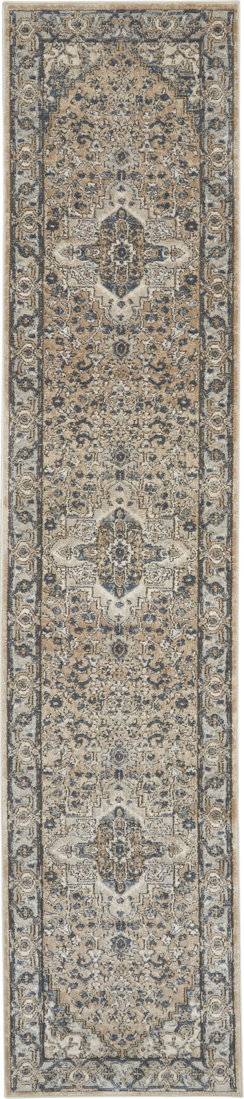 10' Medallion Power Loom Runner Rug Photo 1
