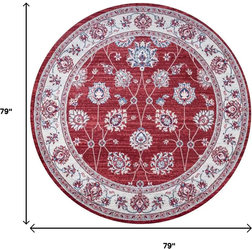 6' Medallion Round Rug Photo 9