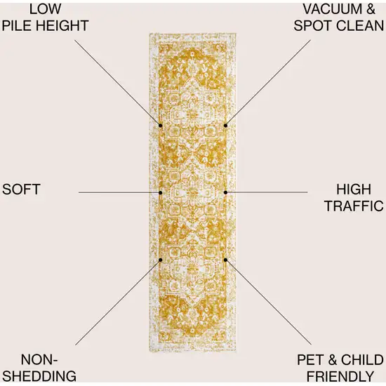 8' Medallion Runner Rug Photo 8