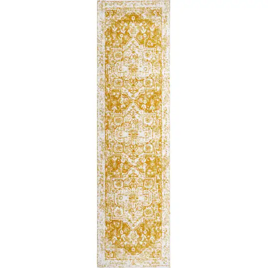 8' Medallion Runner Rug Photo 2