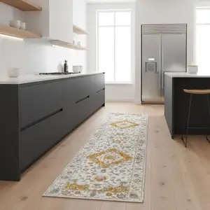 Photo of 8' Medallion Runner Rug