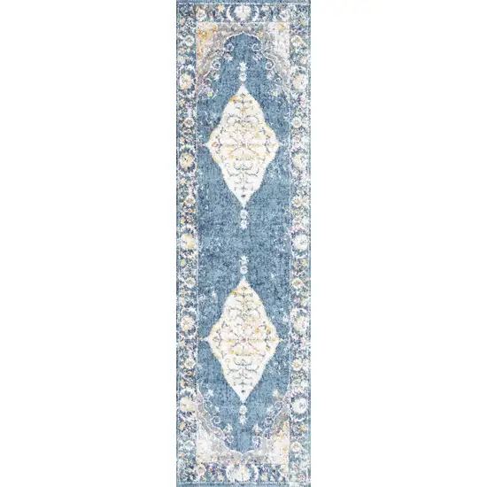 8' Medallion Runner Rug Photo 2