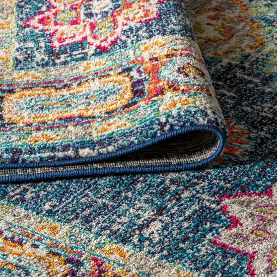 8' Medallion Runner Rug Photo 6