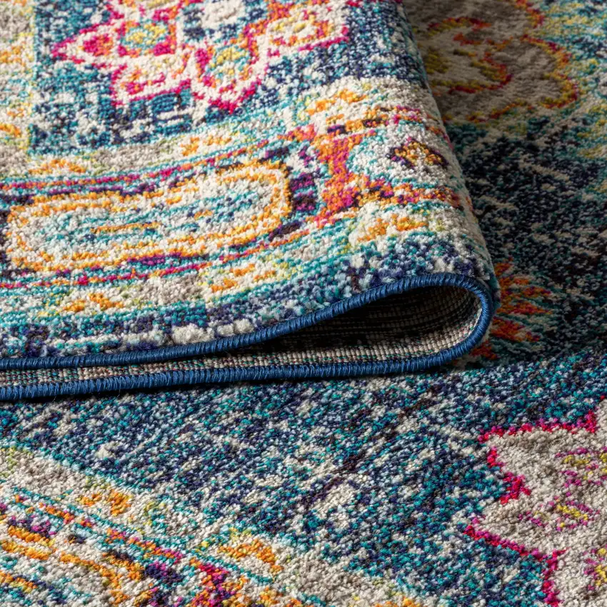 8' Medallion Runner Rug Photo 6