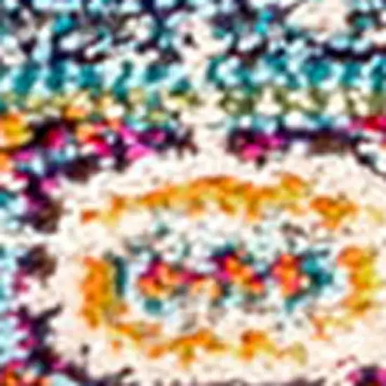 8' Medallion Runner Rug Photo 4