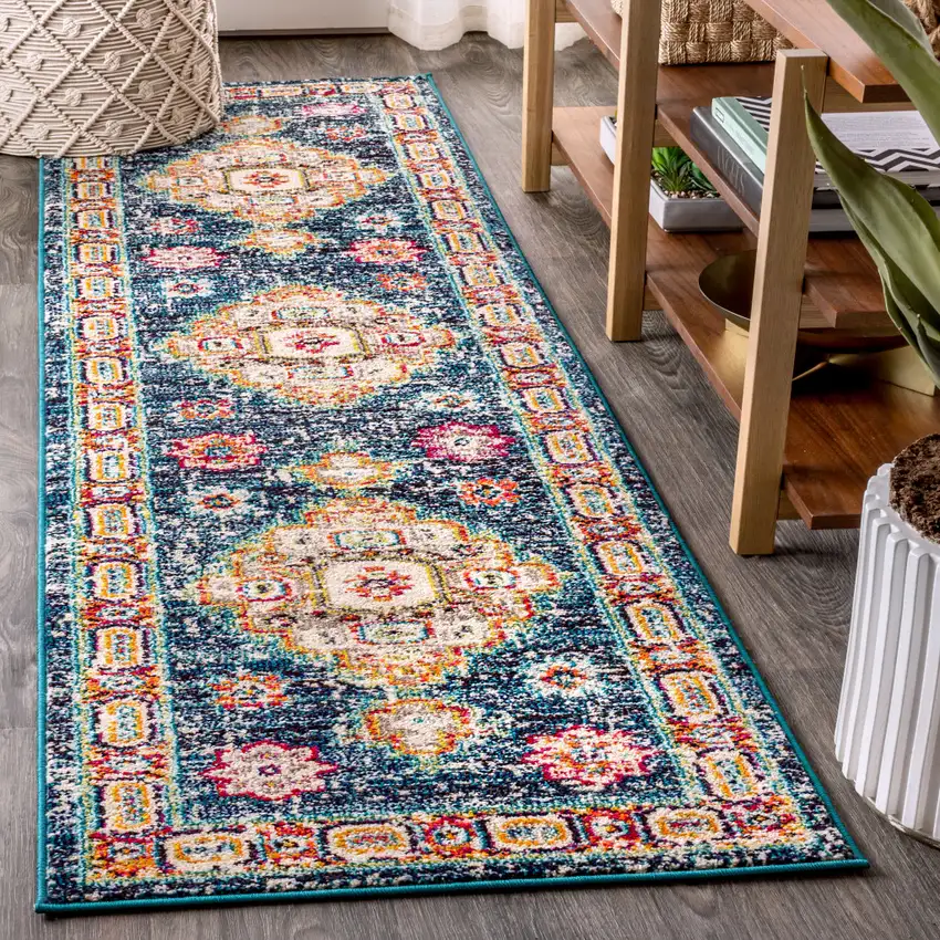8' Medallion Runner Rug Photo 5