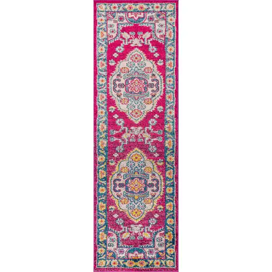 8' Medallion Runner Rug Photo 2