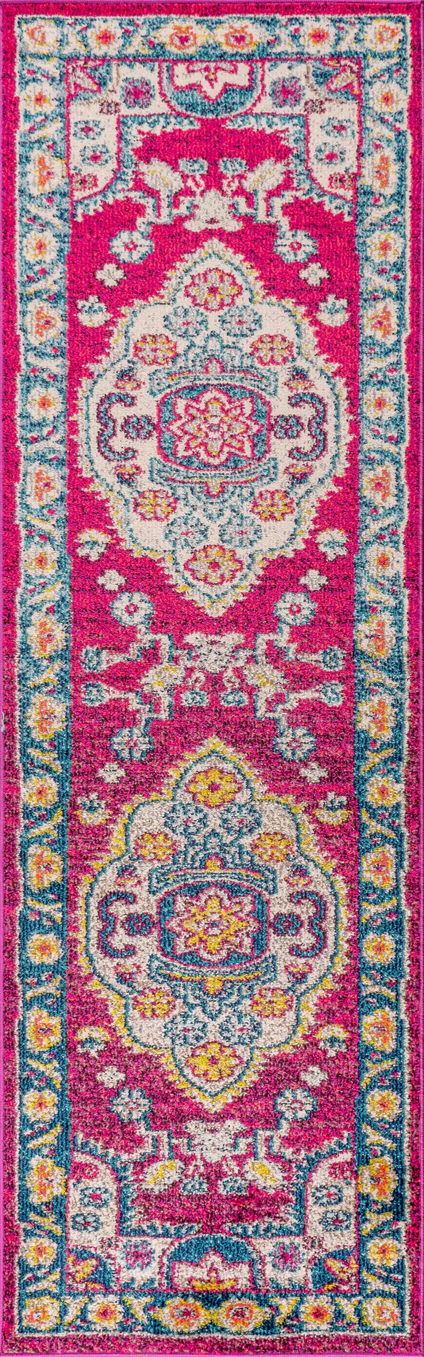 8' Medallion Runner Rug Photo 2