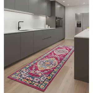 Photo of 8' Medallion Runner Rug