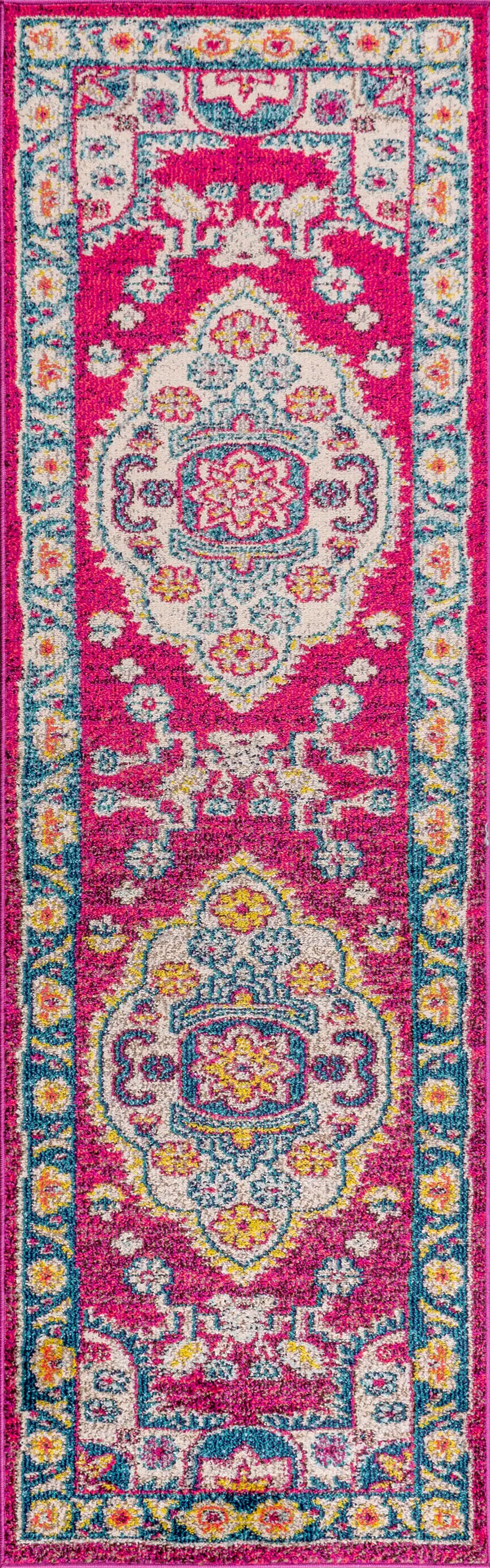 8' Medallion Runner Rug Photo 3