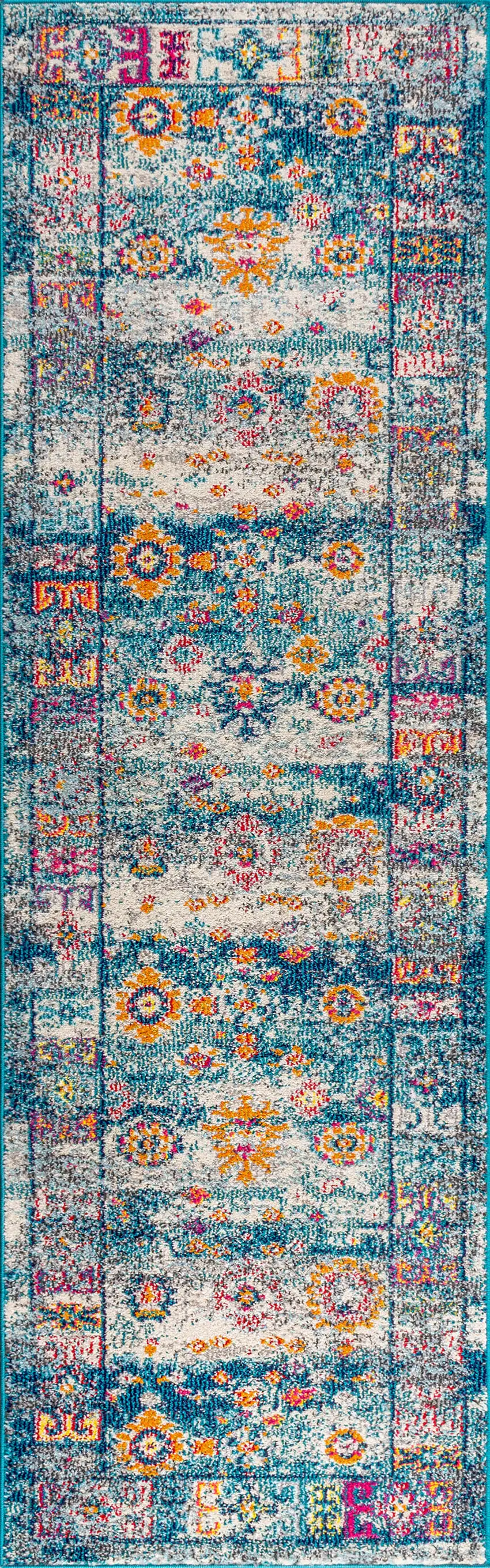 8' Medallion Runner Rug Photo 3