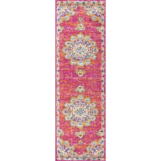 8' Medallion Runner Rug Photo 2