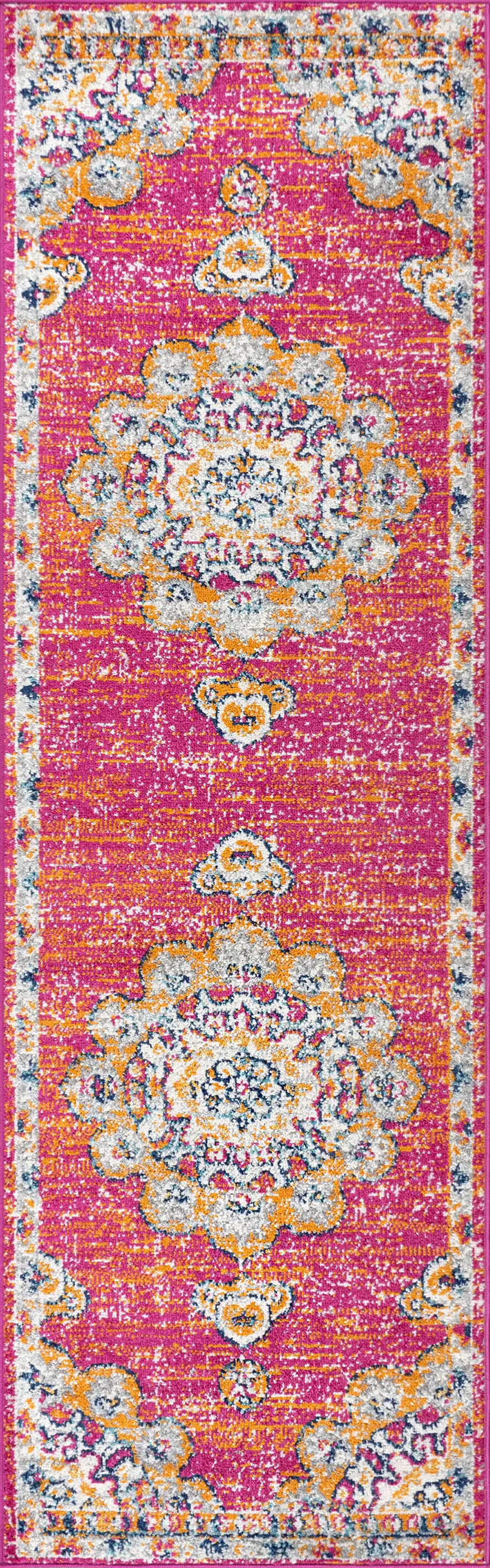 8' Medallion Runner Rug Photo 2