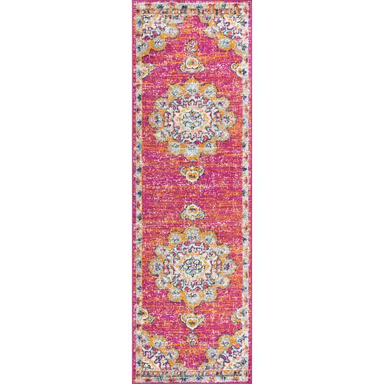 8' Medallion Runner Rug Photo 4