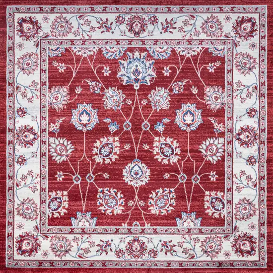 5' Medallion Square Rug Photo 1